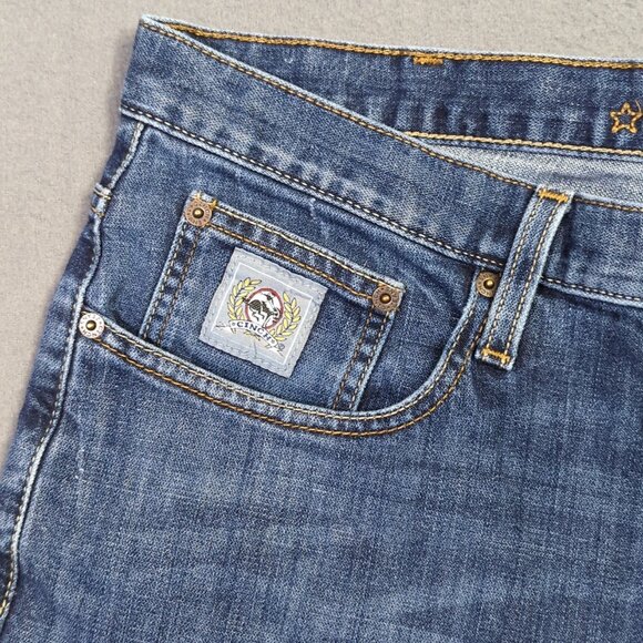 Cinch Jeans Men's 33x32 Blue Western Denim Silver Label Slim Straight Cowboy - Picture 8 of 11
